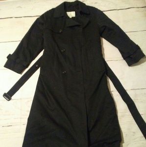 Women's London fog black trench coat